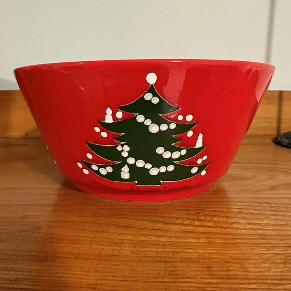Waechtersbach Germany Christmas Tree Serving Bowl 9" - Picture 2 of 7